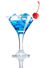 Blue Curacao cocktail