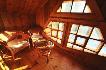 Obraz na płótnie Canvas Wooden interior