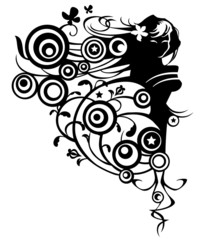 Silhouette Girl (mit Clippfad)