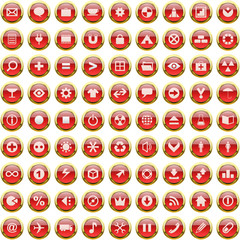 Vector collection of web buttons