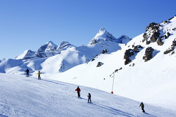 Fototapeta na wymiar Stok narciarski Anayet
