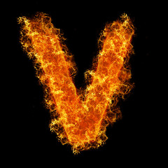 Fire letter V
