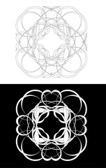 Swirl elements and monograms for design and decorate.