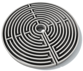 Labyrinth, isolated on white
