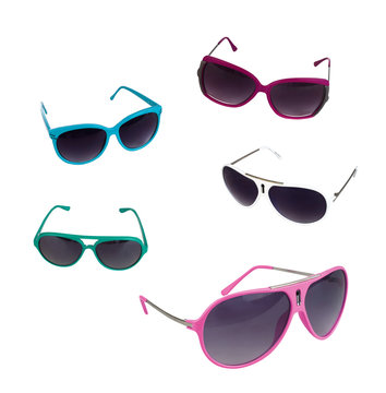 Fototapeta collection of sunglasses