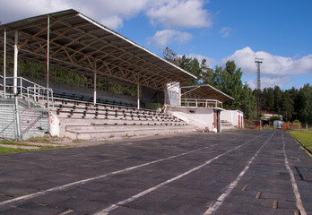 Fototapeta premium Small stadium with stands