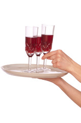 three glasses champaigne