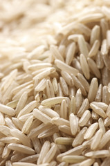 Brown rice as background