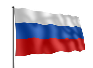 Fototapeta na wymiar Russland-Flagge