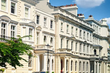 Deurstickers Elegant apartment building in Notting Hill, London. © fazon