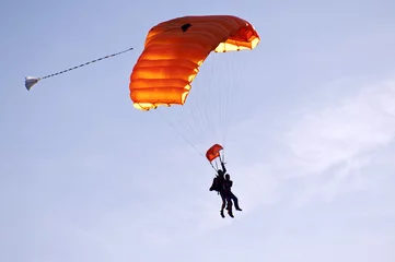 Rolgordijnen Paragliding © crimson