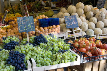 Marktstand, Markt, Ventimiglia, Riviera, Ligurien, Italien
