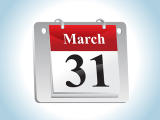 abstract glossy calender icon