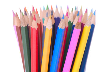 Coloured pencils isolated
