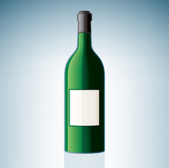 Green Wine Bottle