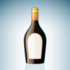 Brown Liqueur Bottle