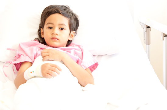Boy in hospital