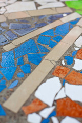 color mosaic tiles