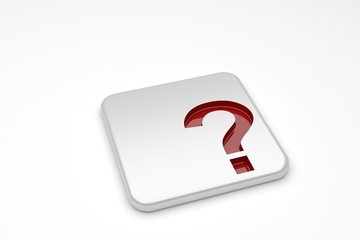 Punto interrogativo rosso