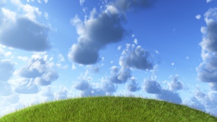 Himmel Wolken erde rund