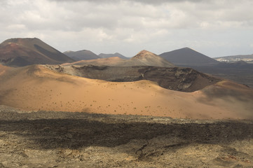 Fototapeta na wymiar Volcano on Lanzarote, Canary Islands