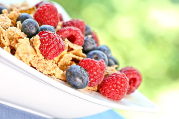 Outdoor healthy breakfast