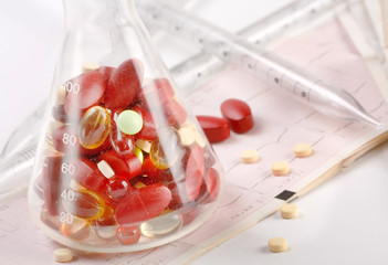 pills on the table