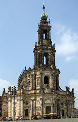 Fototapeta na wymiar Kathedrale von Dresden, Katholische Hofkirche