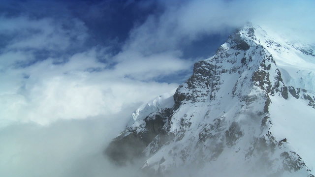 T/lapse Clouds on Swiss Monch Mountain