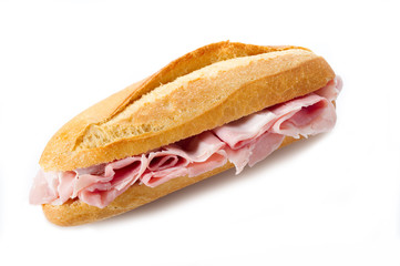 sandwich with cooked ham - panino al prosciutto cotto