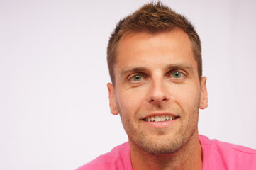 Fototapeta premium Young man with green eyes