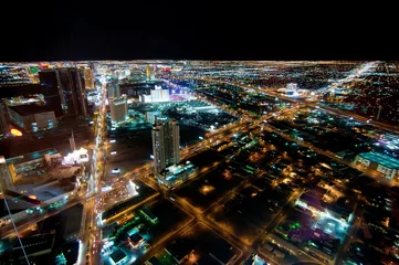 Foto op Plexiglas Las Vegas Strip bij Nacht © Ray