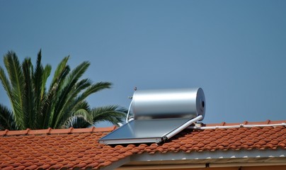 Pannello solare termico - obrazy, fototapety, plakaty