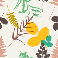 Fototapety  Vector Retro Floral (Seamless Pattern)