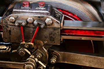 Details of locomotive's valve gear