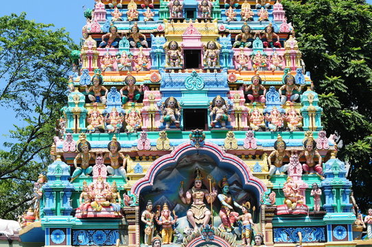 Facade Of A Hindu Temple