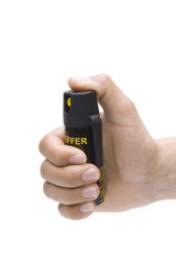 Fototapeta premium Pfefferspray in der Hand