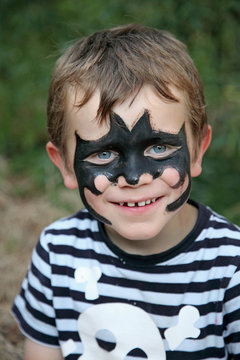 Joie d'un enfant : Maquillage de Batman