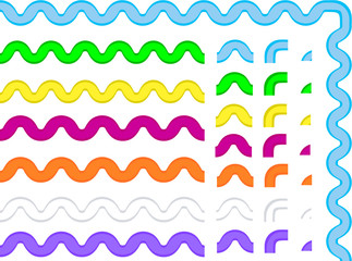 Vector Eps 8 Ric Rac Pieces Ready to Drop into Your Brush Pallet