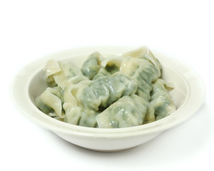 chinese dumpling in bowl