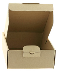 boîte emballage carton, fond blanc