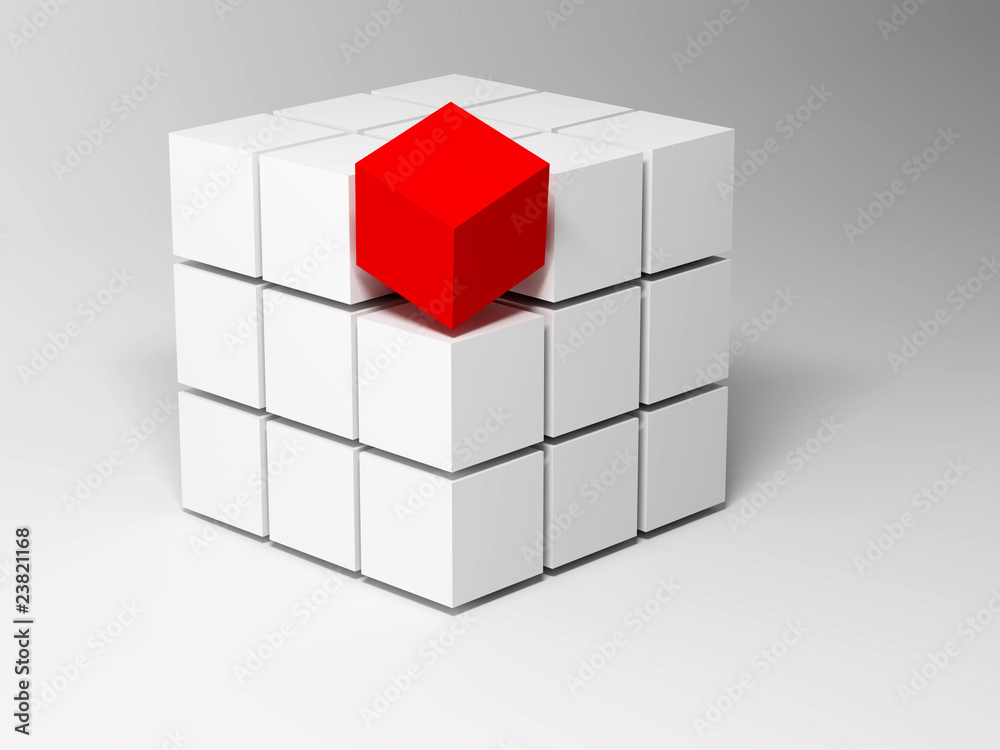 Poster cubes. abstract background