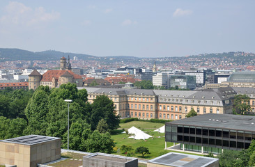 Fototapeta na wymiar Nowy i Stary Zamek Stuttgart