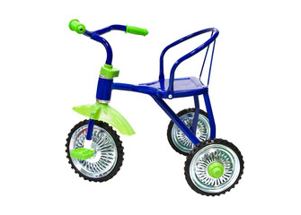 blue tricycle