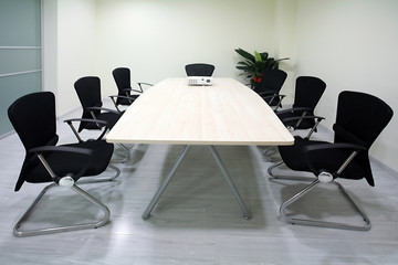 Modern business meeting rooms, tables and chairs