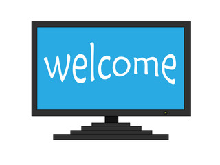 welcome on TV screen