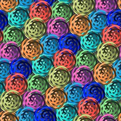 Seamless vivid swirl pattern