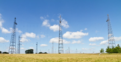 Radio transmitting masts