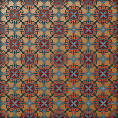 floral background, red-blue