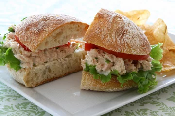 Türaufkleber Tuna Salad Sandwich © JJAVA